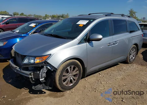 2016 Honda Odyssey Ex-L из США, поврежденный, VIN 5FNRL5H66GB115203